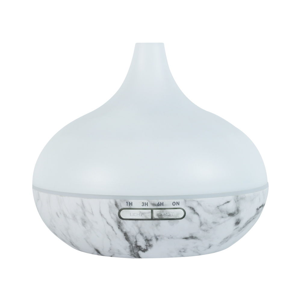 Marble-Print Ultrasonic Aroma Diffuser 500ml – OEM/ODM Ready, with LED Mood L...