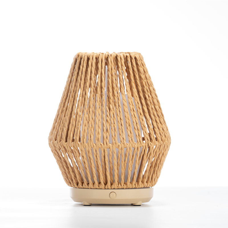Rope-Woven Rattan Aroma Diffuser 100ml – Boho-Chic Ultrasonic Diffuser</trp-p...