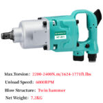 Pneumatic Impact Wrench 2400N.m - Air Wrenches - somnr.com
