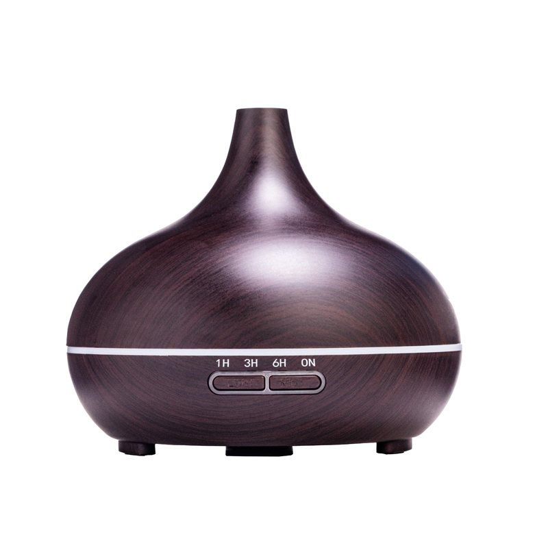 Black Wood-Grain Ultrasonic Aroma Diffuser – Wholesale Ready, Brand-Ready Des...