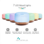 500ml Wood-Grain LED Aroma Diffuser with Color-Changing Light</trp-post-containe...