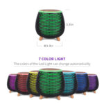 Modern LED Aroma Diffuser with Wooden Legs - New Design - ...