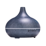 Sleek Charcoal Wood-Grain Ultrasonic Aroma Diffuser – Premium Wholesale Design...
