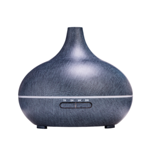 Sleek Charcoal Wood-Grain Ultrasonic Aroma Diffuser – Premium Wholesale Design for Modern Home Brands - Aroma Diffuser -...