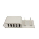 5-Port USB Desktop Charger with Detachable AC Cable – Universal 100V-240V Fast Charging Station - Bussiness Diffuser - s...